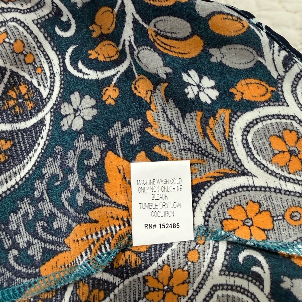 PAPERMOON Womens Teal Green Caputo Kimono Size M - Picture 9 of 10